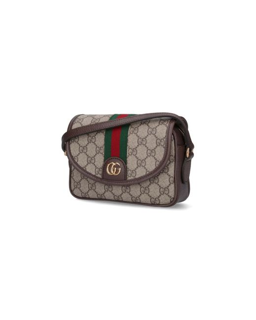 Gucci Gray Mini Crossbody Bag "ophidia"