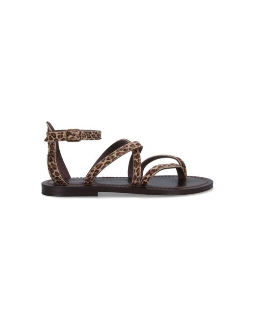 K. Jacques Brown Thong Sandals "Epicure"