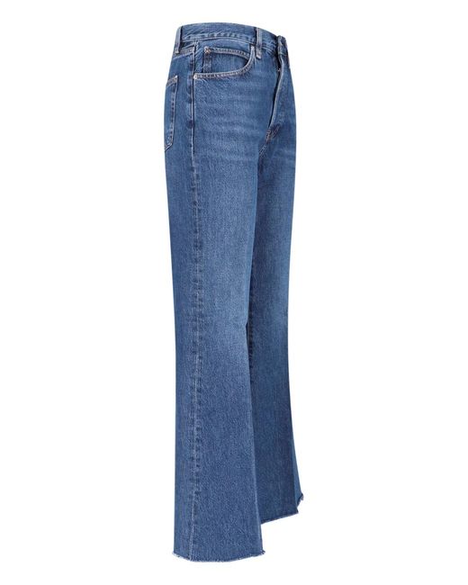 FRAME Blue Straight-Leg Jeans With Mid-Rise Waist And Timeless Silhouette