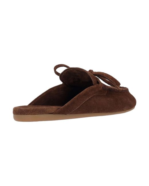 Miu Miu Brown Suede Mules