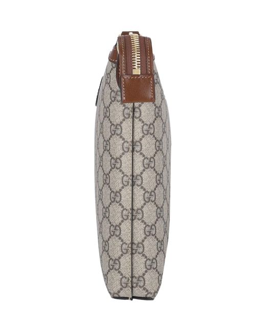 Gucci Gray Bags Fabric 1: Polyurethane for men