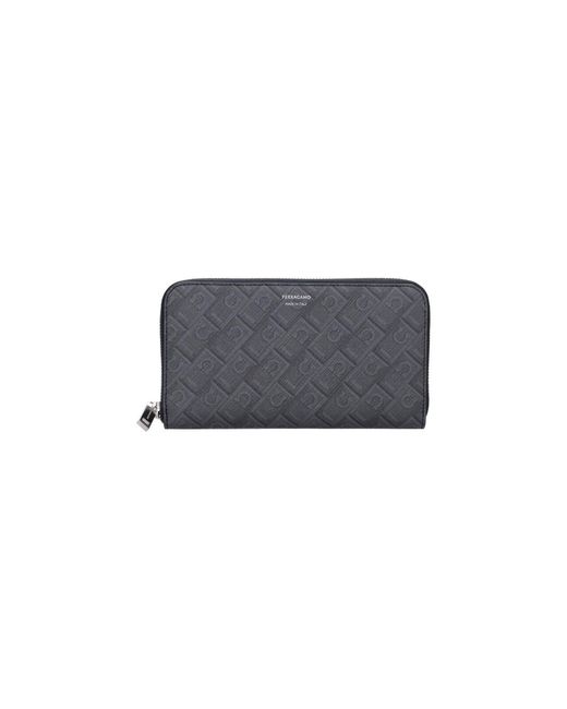 Ferragamo Black 100% Leather Wallet for men