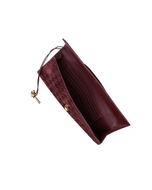 Bottega Veneta Purple Clutch "Andiamo"