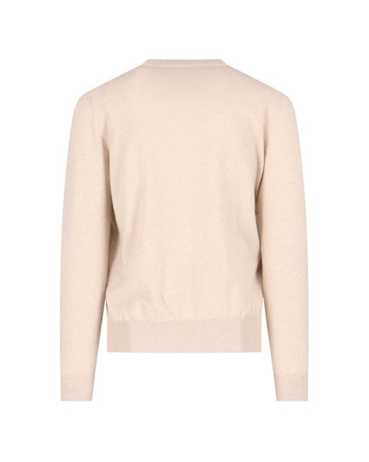 Loro Piana Natural Cashmere Crew Neck Sweater for men