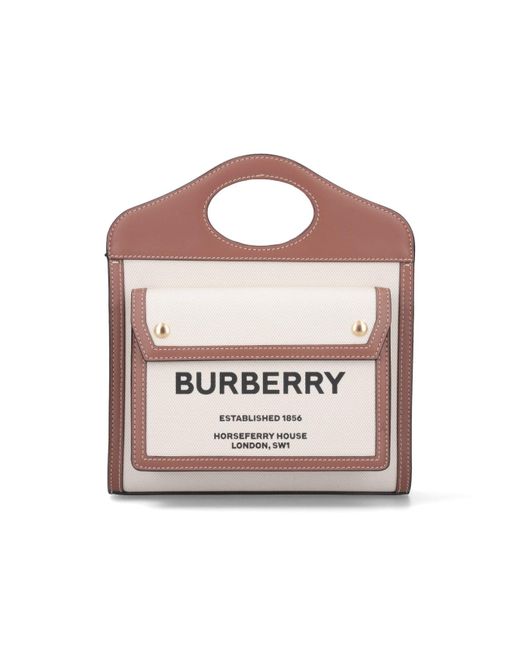 Borsa Tote Mini "Pocket" di Burberry in Pink