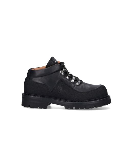 Our Legacy Black Mid-Length Hiking-Inspired Ankle Boots for men