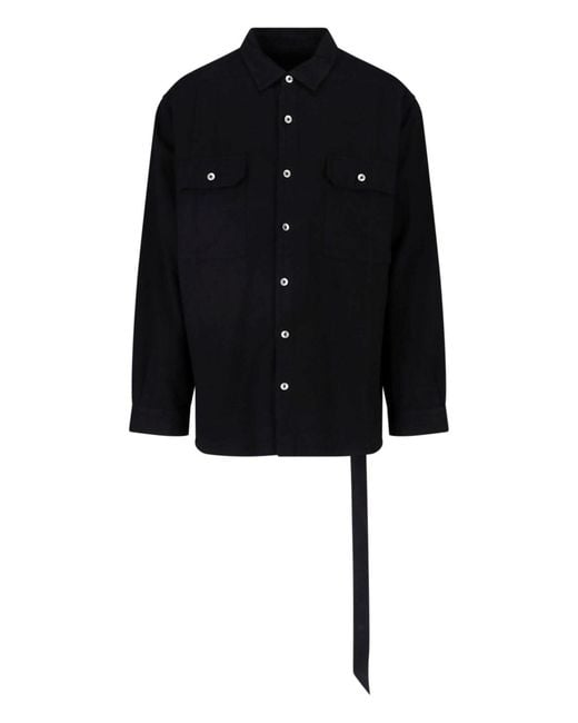 Rick Owens Black Shirt "Jumbo" for men
