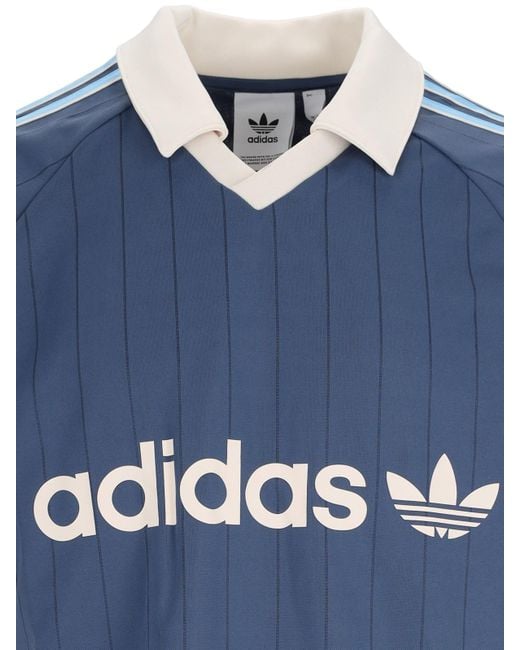 Polo Sportiva "3-Stripes" di Adidas in Blue da Uomo