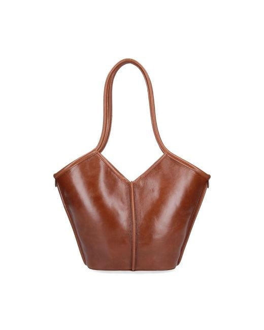 Hereu Brown Tote Bag "Calella"