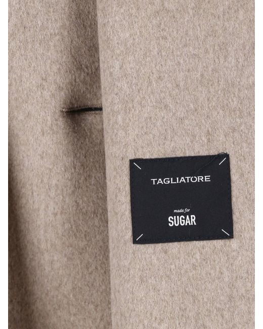 Tagliatore Natural Double-Breasted Coat "Jole"