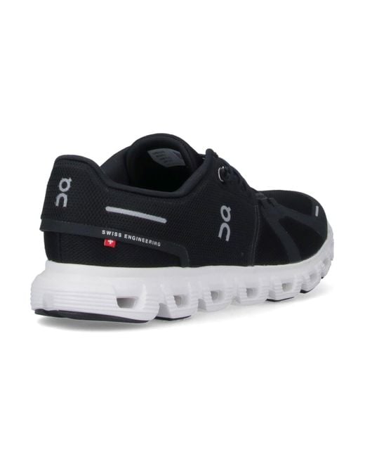 On Shoes Black "Cloud 6" Sneakers for men