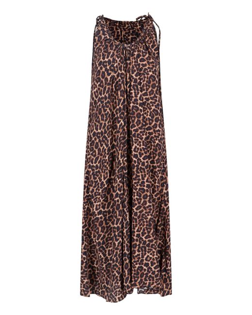 Anine Bing Purple Flora Maxi Dress