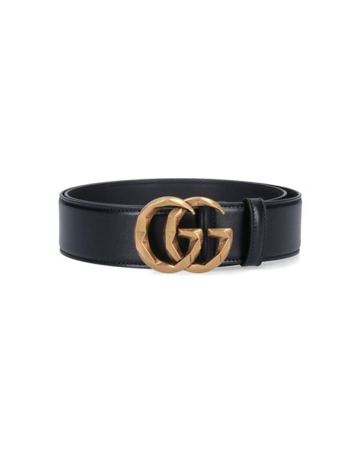 Cintura Gg Marmont di Gucci in Black da Uomo