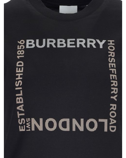 Burberry Black 'horseferry' T-shirt
