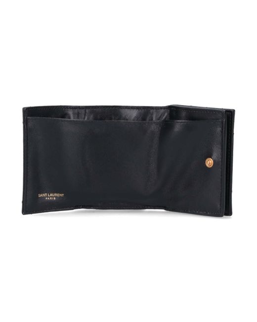 Saint Laurent Black "cassandre" Wallet