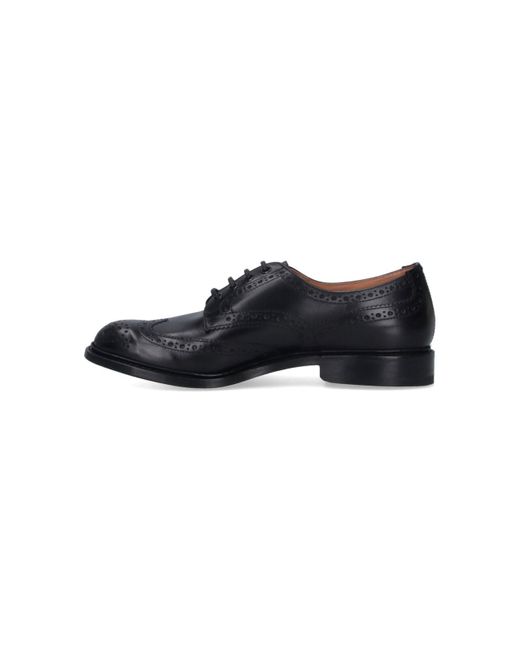 Tricker's Black 'Bourton' Derby Shoes for men