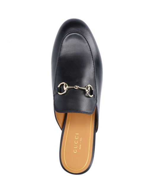 Gucci Black "Princetown" Mules