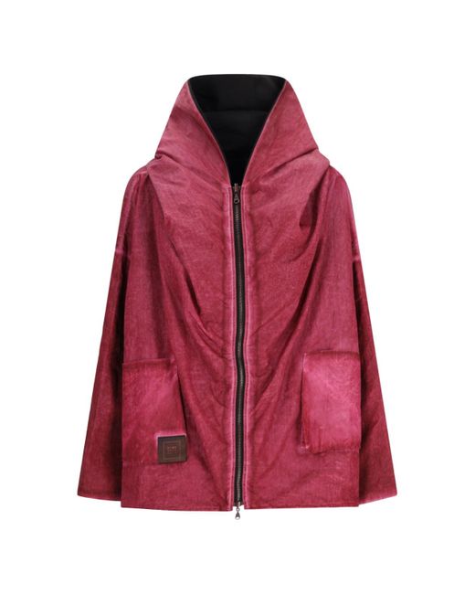 KIMO NO-RAIN Red Reversible Raincoat