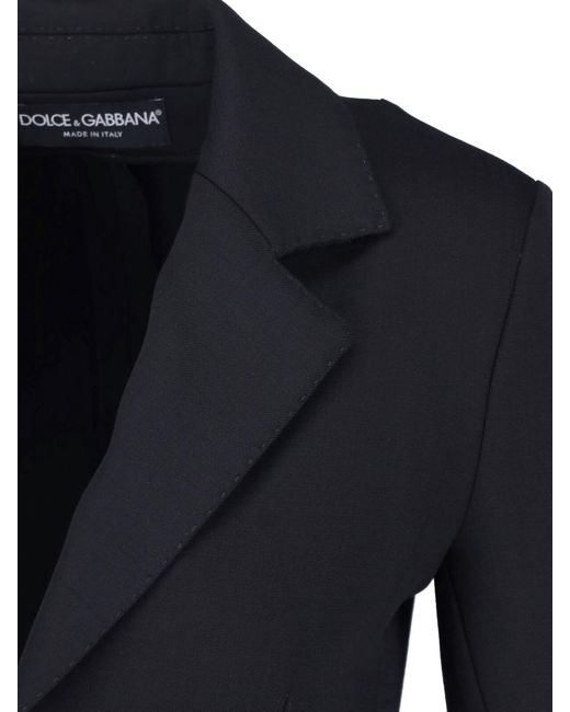 Dolce & Gabbana Black Tailored Virgin Wool & Elastane Jacket