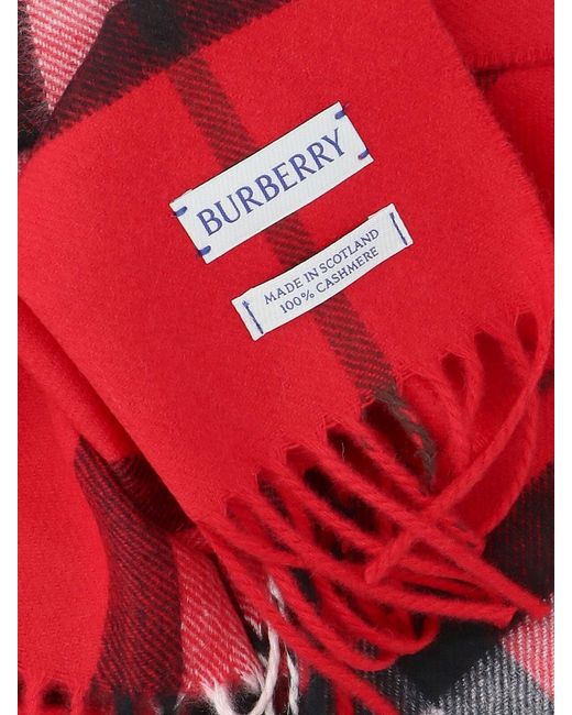 Sciarpa "Check" di Burberry in Red
