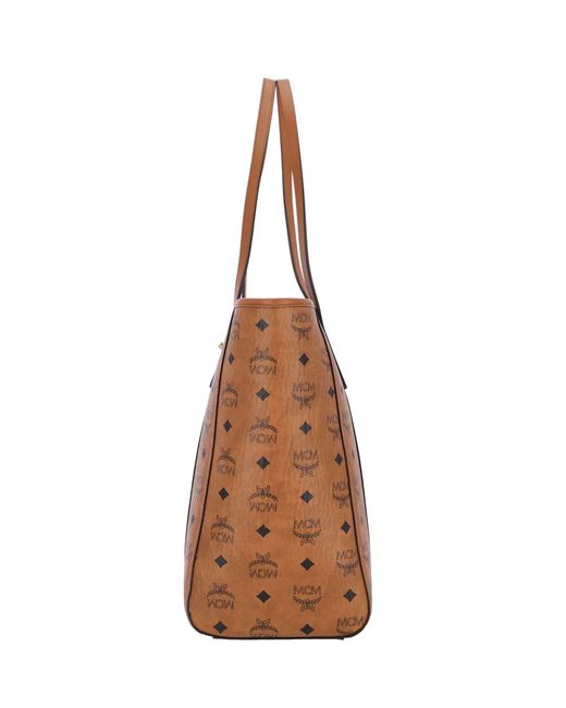 MCM Brown Liz Large Tote Bag
