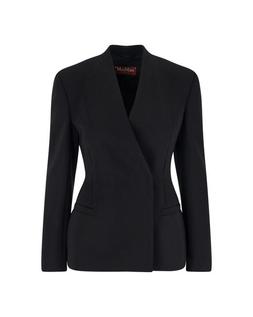 Max Mara Black Single-Breasted Blazer
