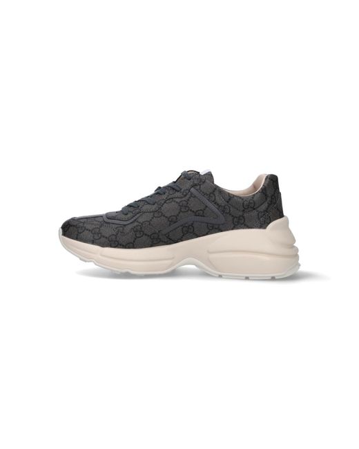 Gucci Gray GG Rhyton Sneaker for men