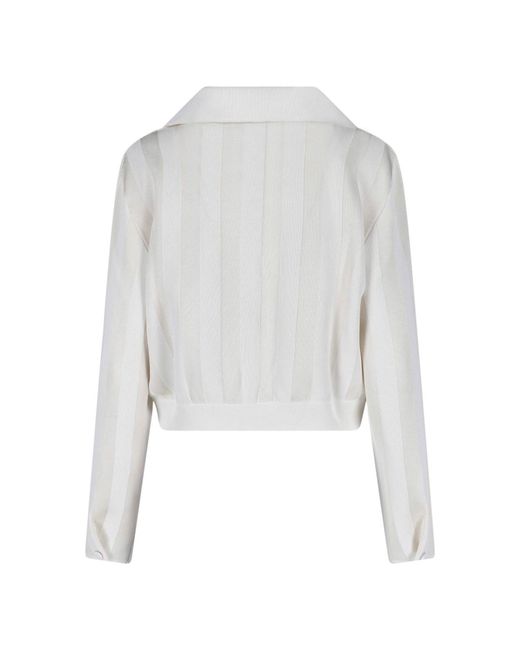 Fendi White Viscose Blouson