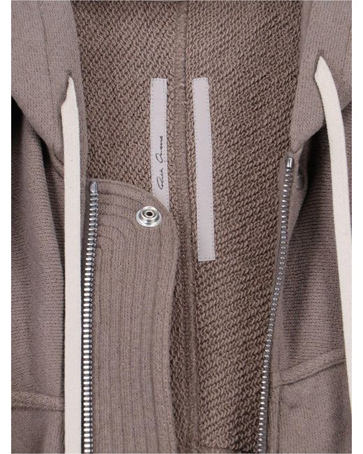 Rick Owens Brown Hooded Sweatshirt for men
