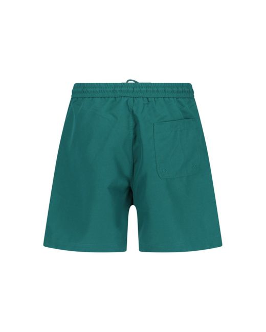 Pantaloncini Costume "Chase Swim Trunk" di Carhartt in Green da Uomo