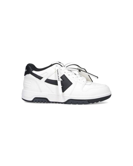 Off-White c/o Virgil Abloh White Bovine Leather High-Top Sneaker With Recycled Lining for men