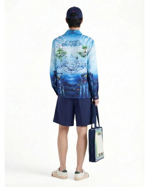 Casablanca Blue Bags Cotton for men