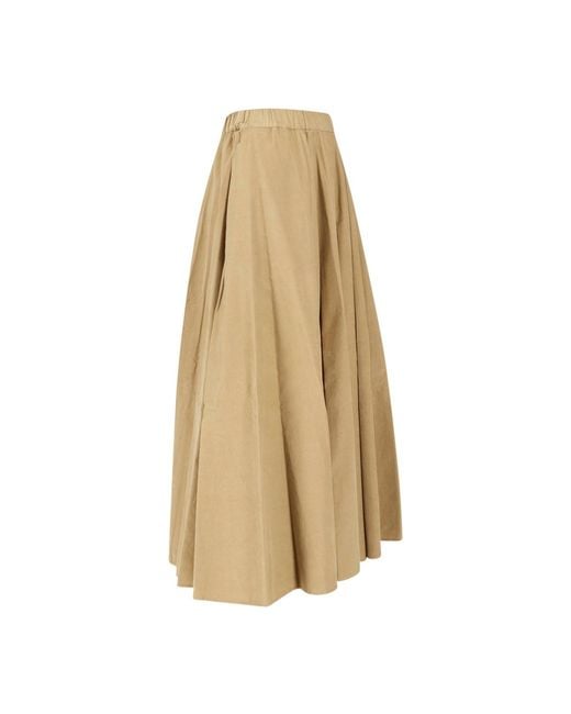 Aspesi Natural Midi Cotton Skirt