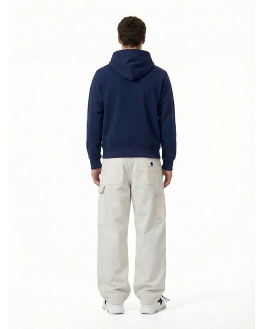 Sacai White Double Knee Pants With Mid-Rise Waist And Reinforced Patches for men