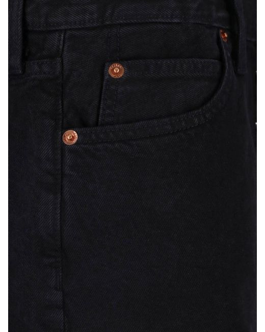 Re/done Blue Denim Shorts