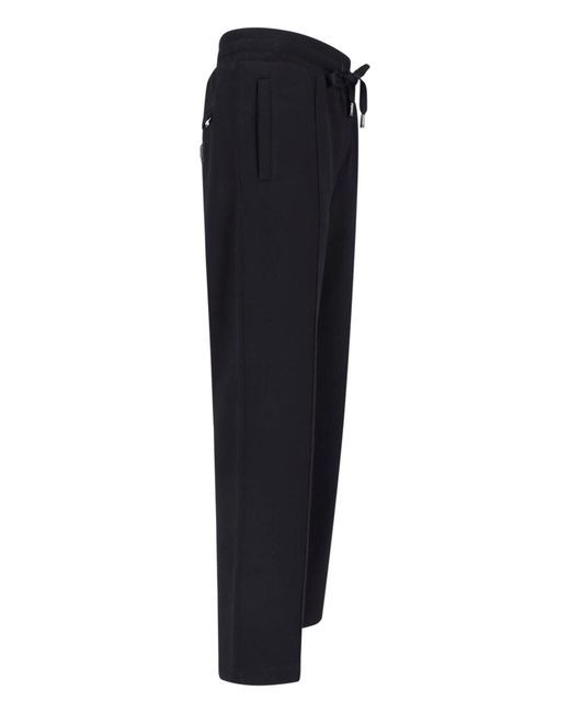Dolce & Gabbana Blue Straight Sweatpants for men
