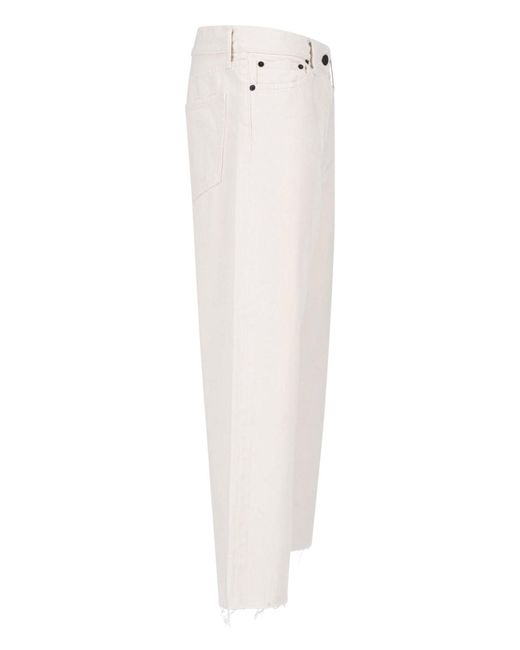 The Row White Straight Jeans