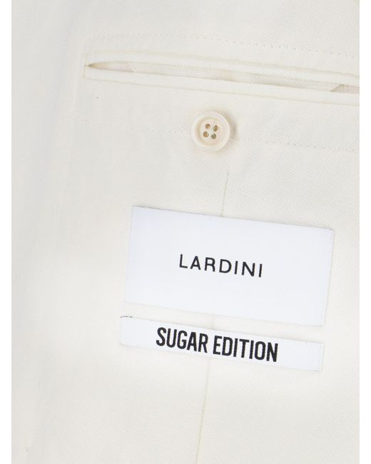 Lardini White Double-breasted Blazer for men
