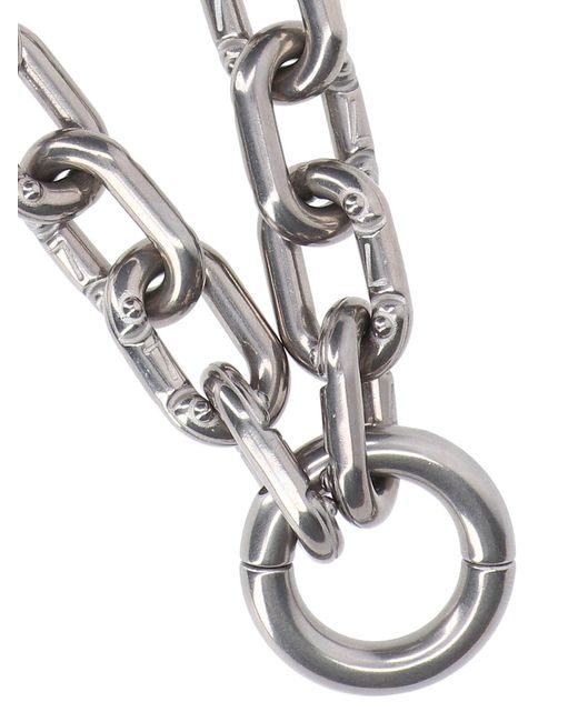Random Identities White 'prince Albert' Chain Necklace for men