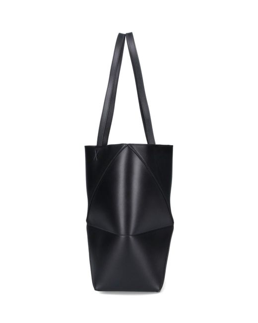 Loewe Black 'puzzle Fold' Tote Bag