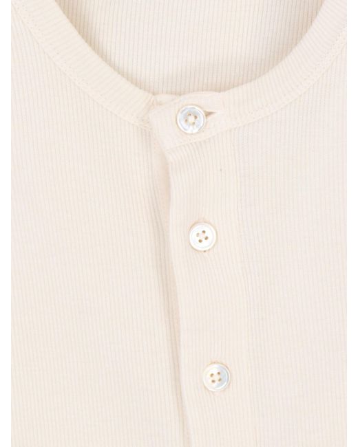 Maglia Basic "Henley" di Tom Ford in White da Uomo