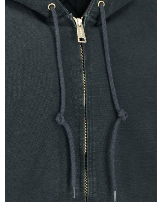 Carhartt Black Hooded Jacket "Og Active" for men