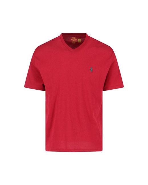 Polo Ralph Lauren Red Logo T-Shirt for men