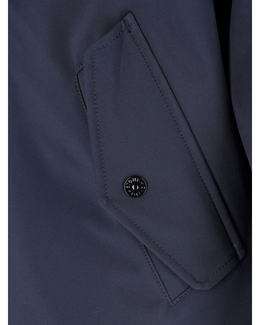 Stone Island Blue Jacket Zip "Soft Shell-R" for men