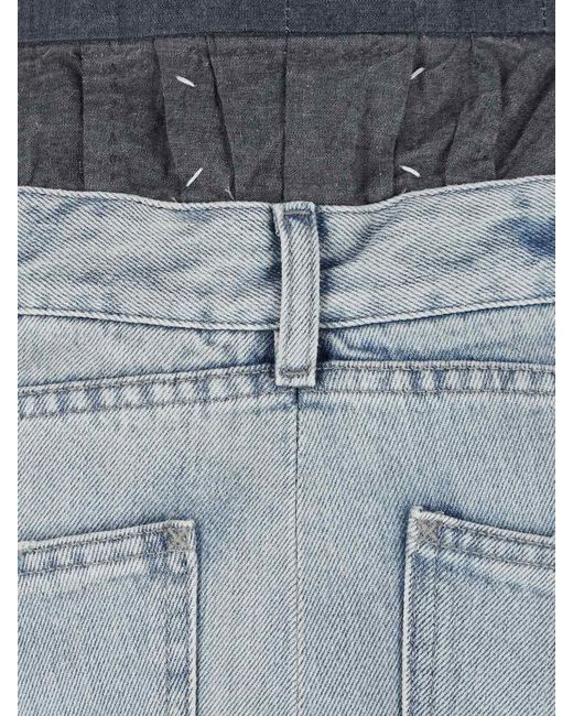 Maison Margiela Blue Anonimity Of The Lining' Maxi Denim Skirt