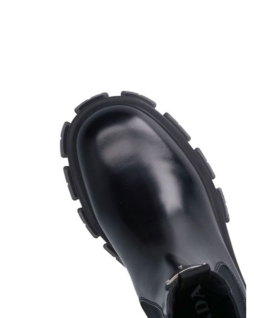 Prada Black Chelsea Monolith Boots