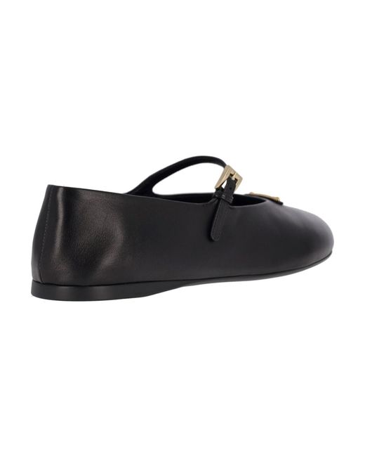 Prada Black Lambskin Ballerinas