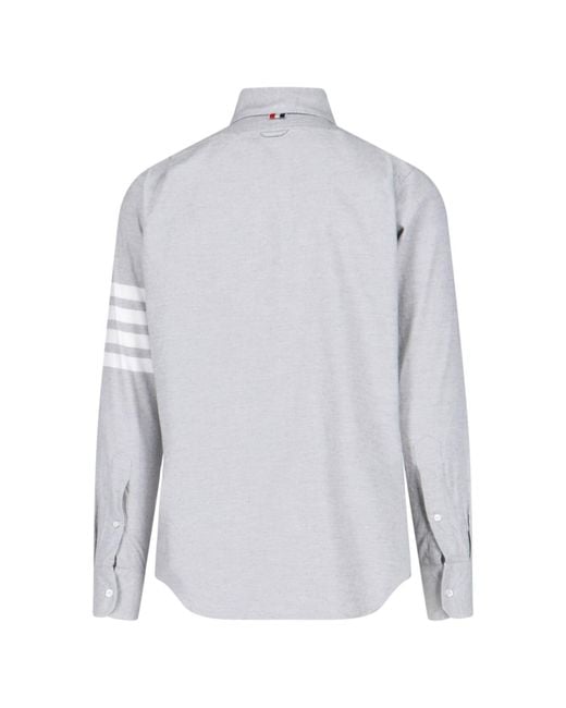 Thom Browne Blue 4-Bar" Shirt for men