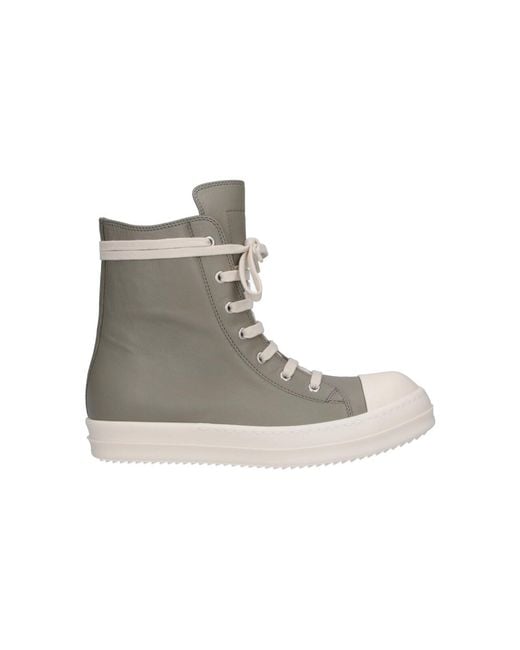 Rick Owens Brown Leather Sneakers for men