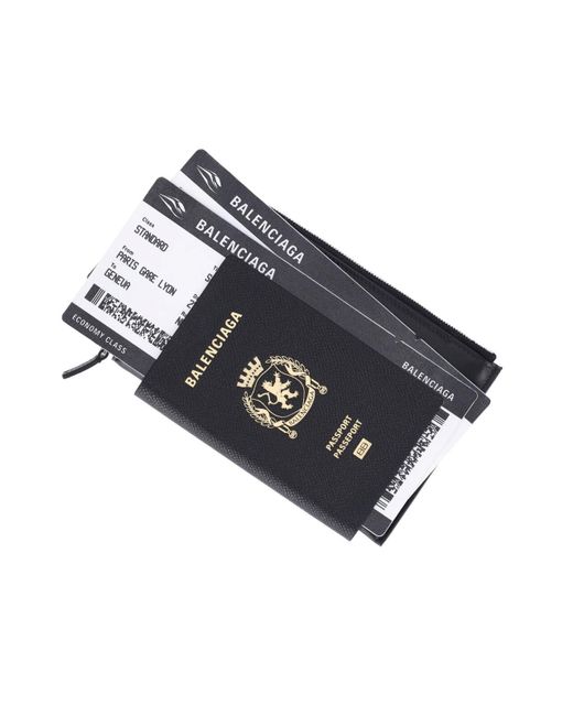 Balenciaga Black 'Passport' Smartphone Holder for men